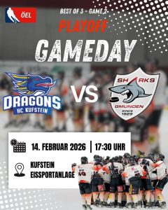 Sharks wollen in Kufstein zurückschlagen – Entscheidungsspiel in Kufstein