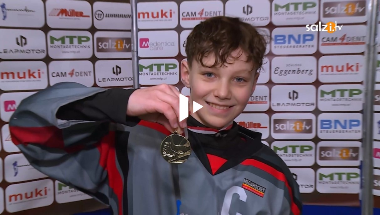 U13 Junior Sharks Gmunden erkämpften sich mit einem 10:0 im Finale gegen den ESC Wels den Landesmeistertitel.