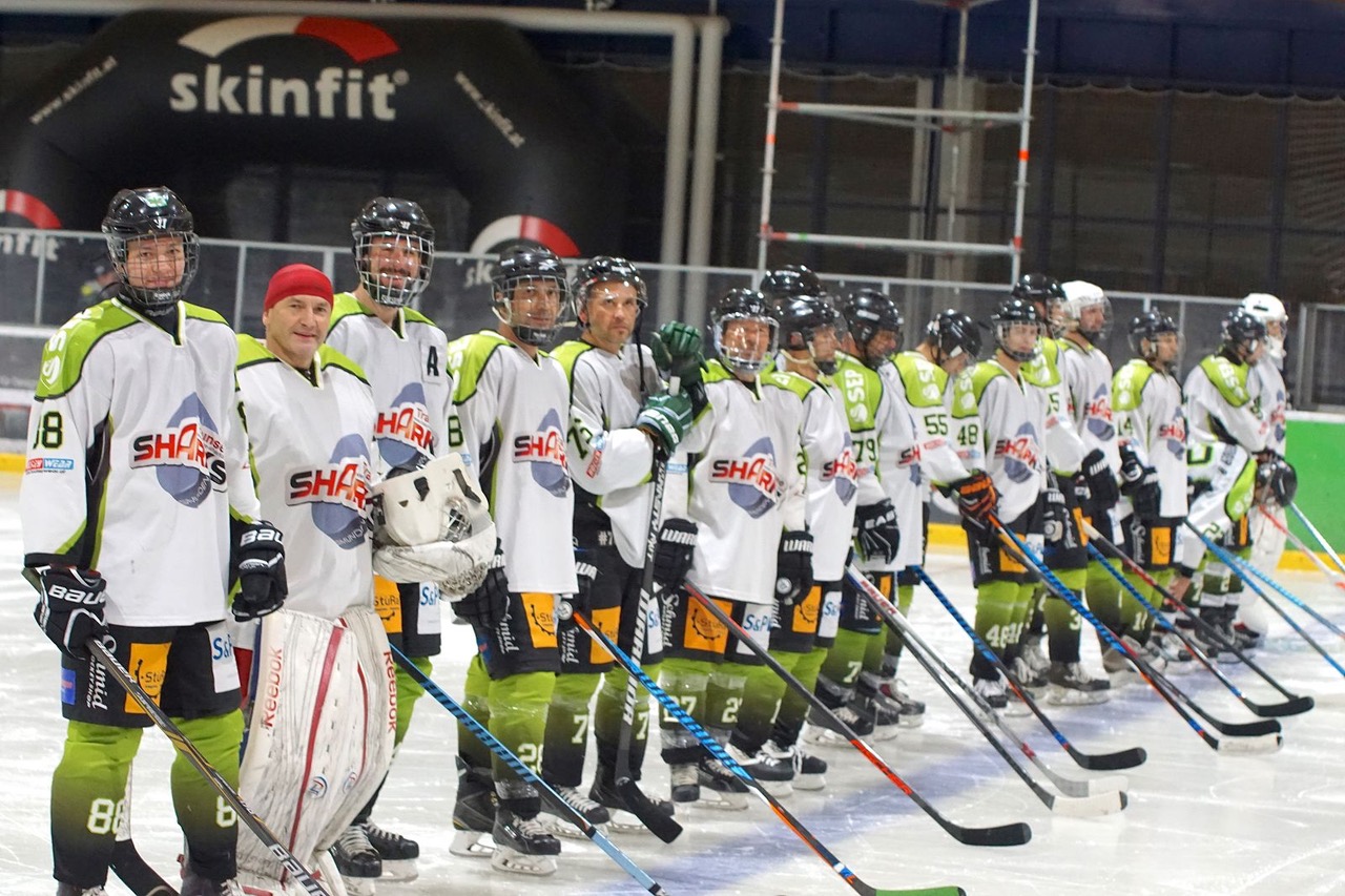 Die Traunsee Sharks auf dem Eis